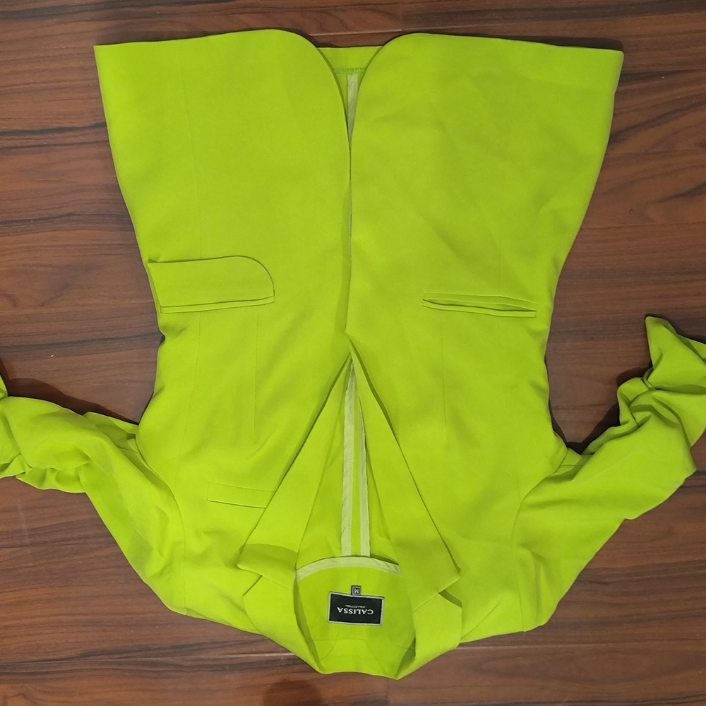 Calvin Klein Neon Green Blazer